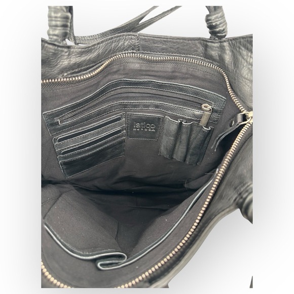 Latico Joplin Tote/Crossbody Black Leather - Picture 7 of 8